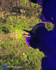 Dublin seen from space